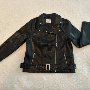 Old Navy Faux Moto Leather Jacket Size XL